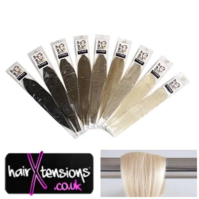#60 Platinum Blonde - 25 Strands 22" Remy Stick-Tip Hair Extensions