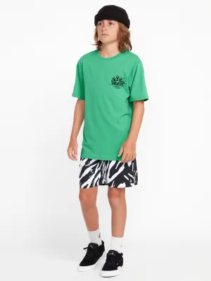 Big Boys Stone Party Animals Elastic Waist Trunks - Black