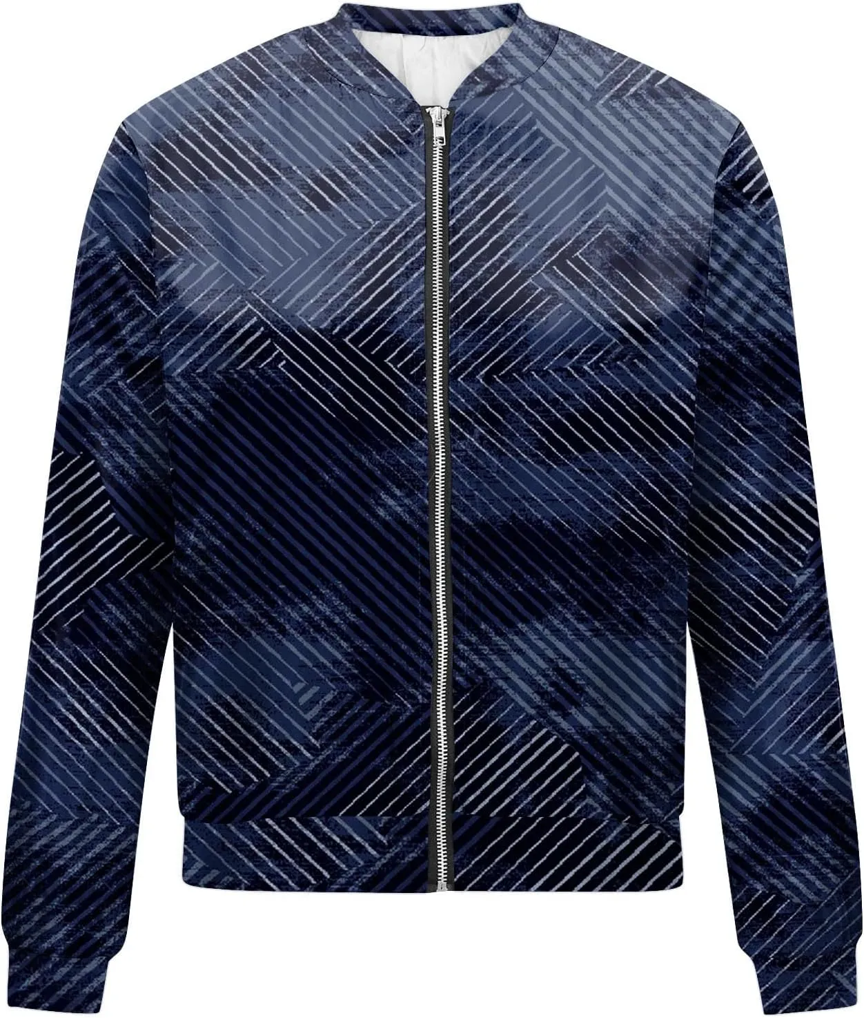 Bomber Jacket Women Lightweight Comfy Coats Casual Zip Up Windproof Windbreaker Floral Pattern Fashion Outerwears