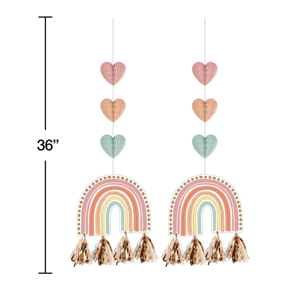 Bulk Boho Rainbow Hanging Cutouts (24 per Case)