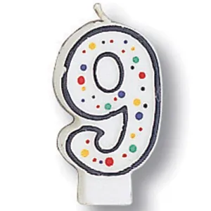 Bulk Polka Dot #9 Candles (6 per Case)
