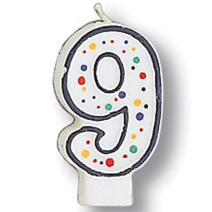 Bulk Polka Dot #9 Candles (6 per Case)