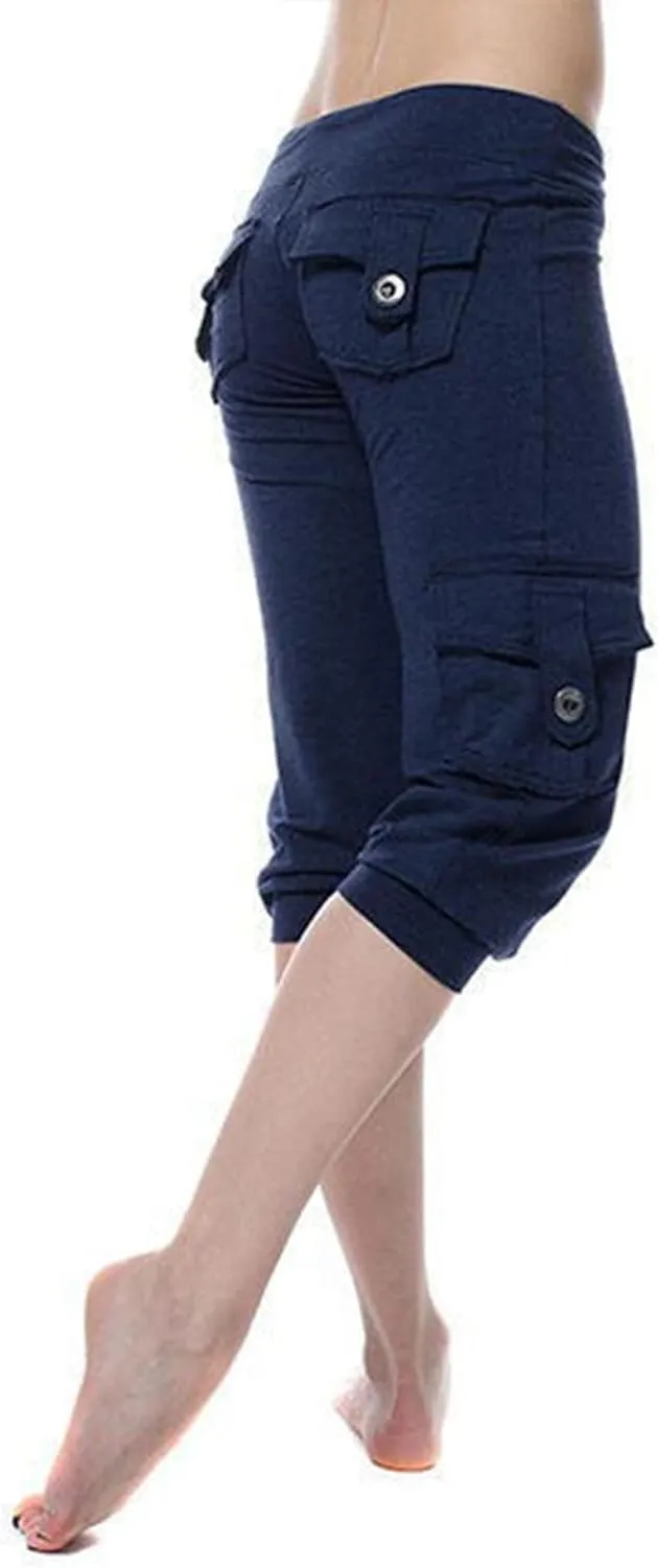 Capri Pants for Women 2024 Capri Leggings Lightweight Summer Casual High Wasit Stretch Pants Cropped Trousers