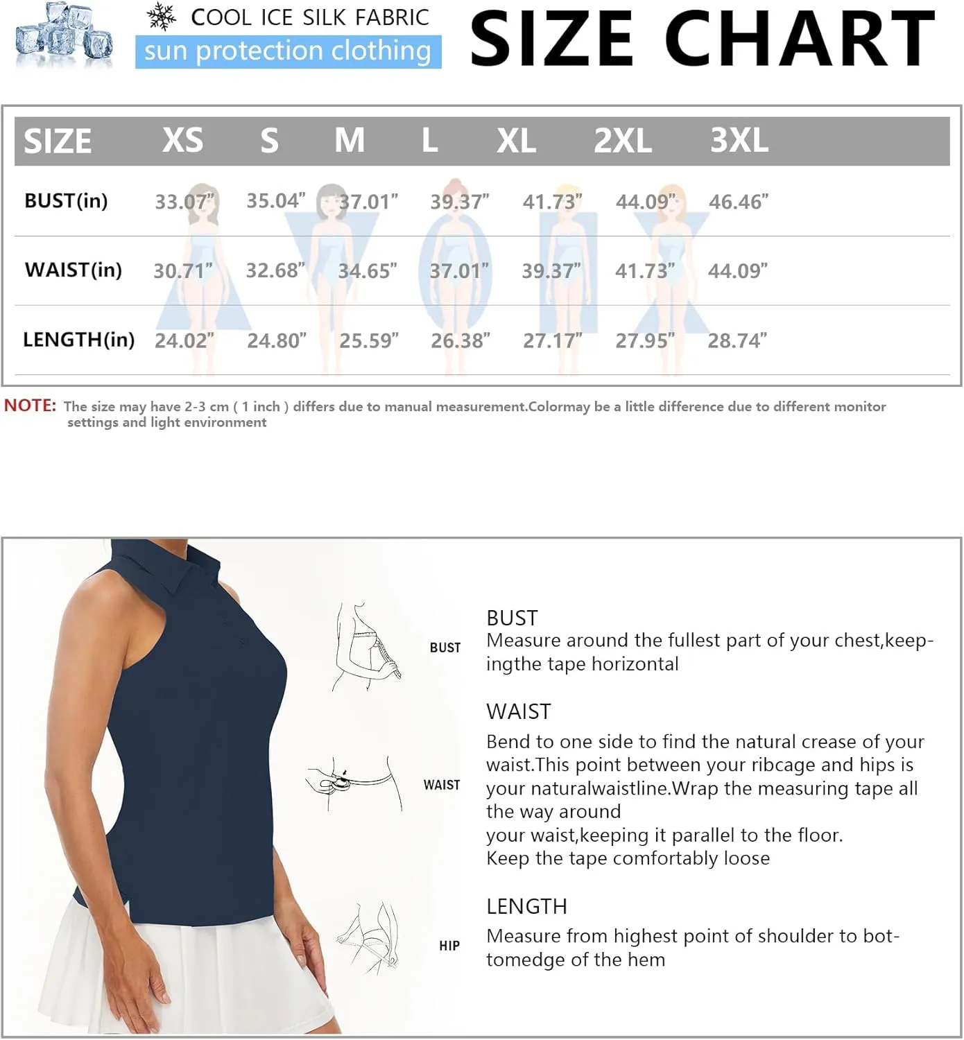 Casei Women's Sleeveless Golf Polo Shirts UPF 50  Quick Dry Collared Polo Shirts Athletic Tank Tops Shirts