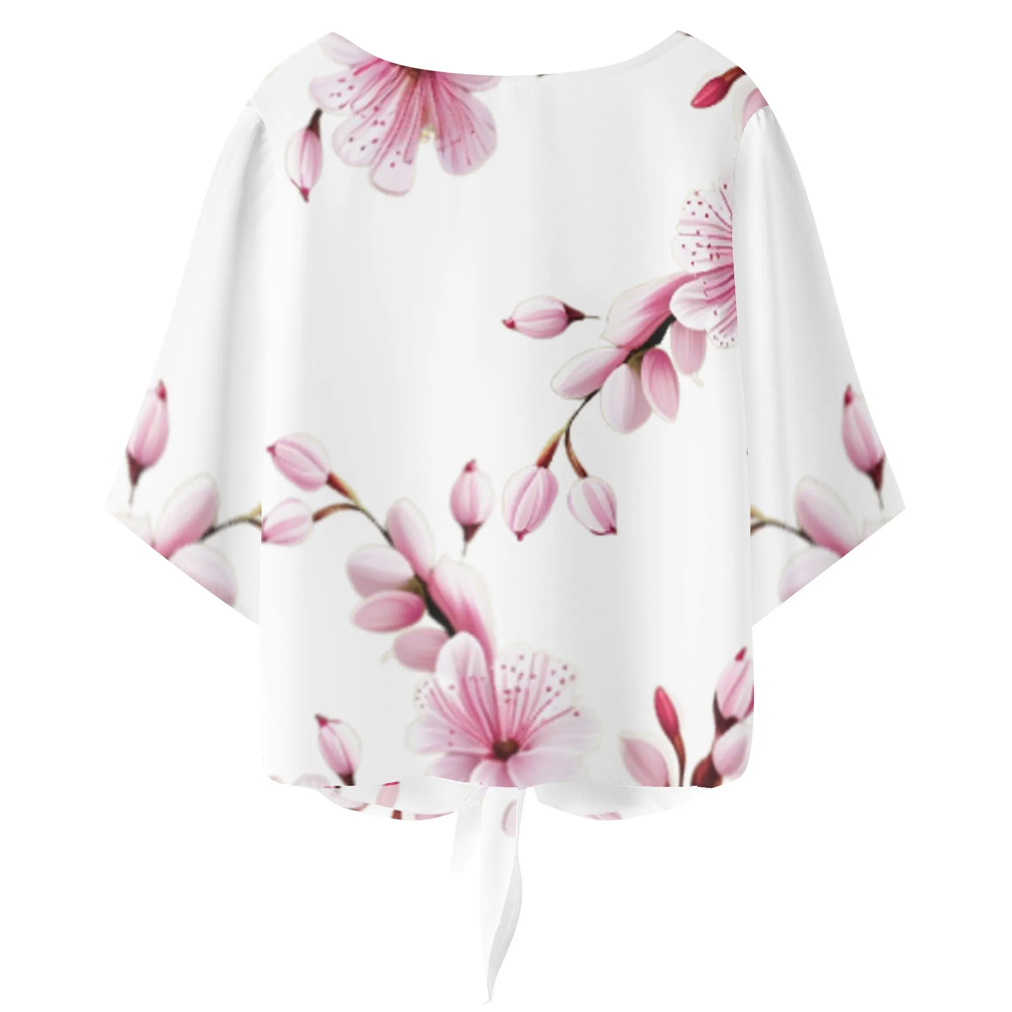 Cherry Blossom Women‘s’ V-neck Streamers Blouse - 4 colors