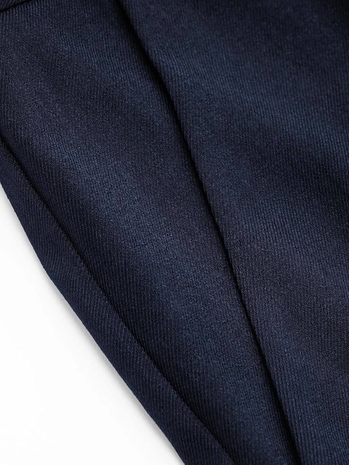 CIDER High Waist Solid Tapered Trousers with Belt