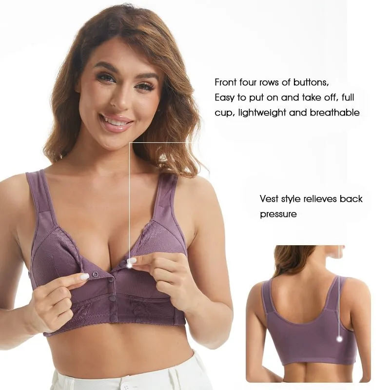 💥Half price for the second💥🌸Women's Plus Size Breathable Bra with Front Closure