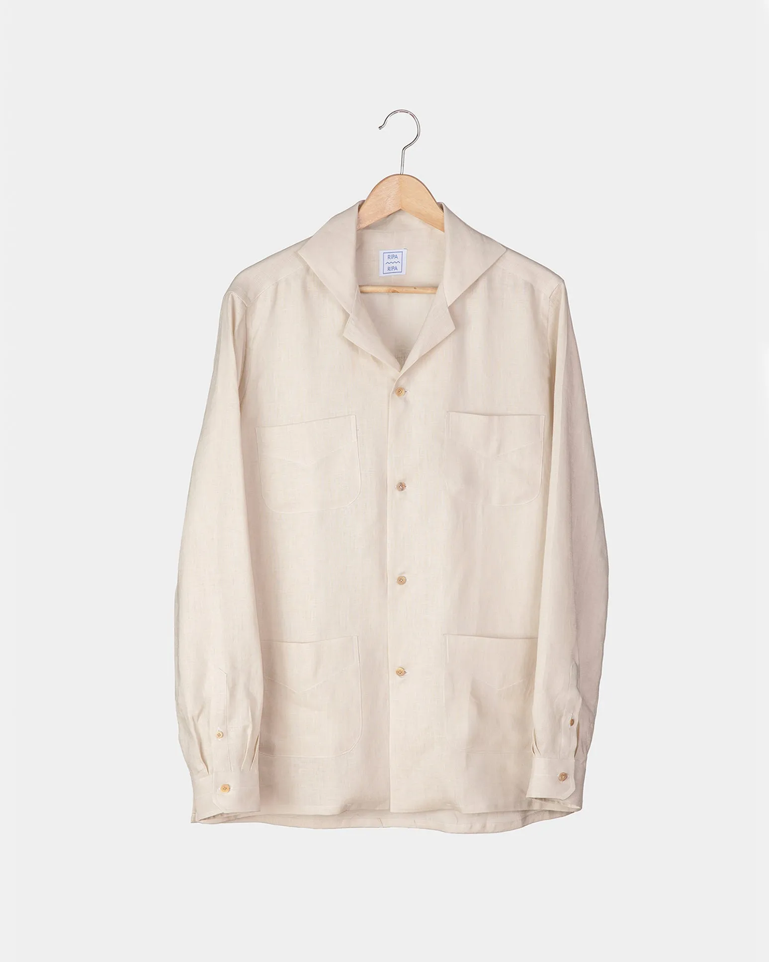 ISCHIA LINEN SHIRT IN SAND