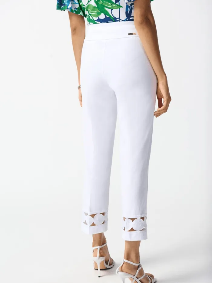 Joseph Ribkoff Millennium Cropped Pull-On Trousers In White 242131 Col 12