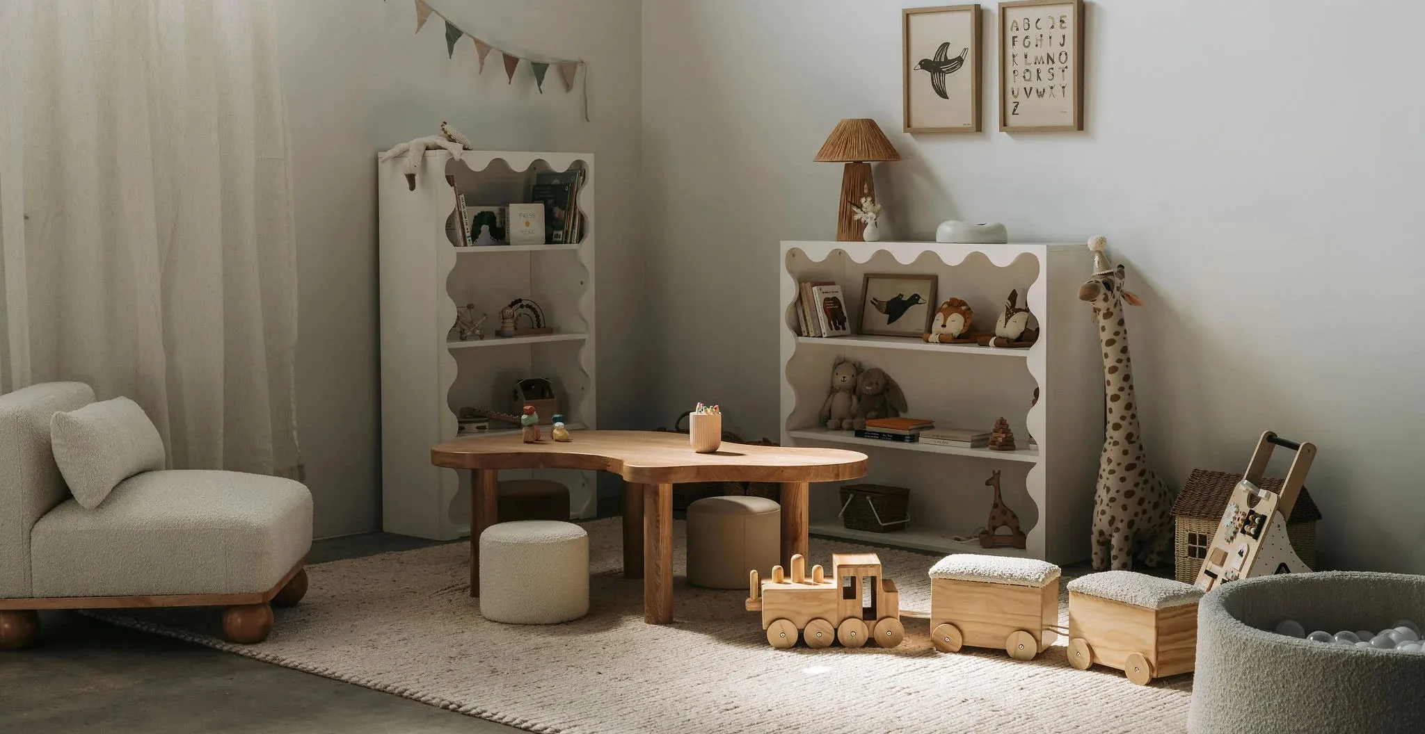 Leon Activity Table & Remi Stool Package - Ivory, Latte, Mocha