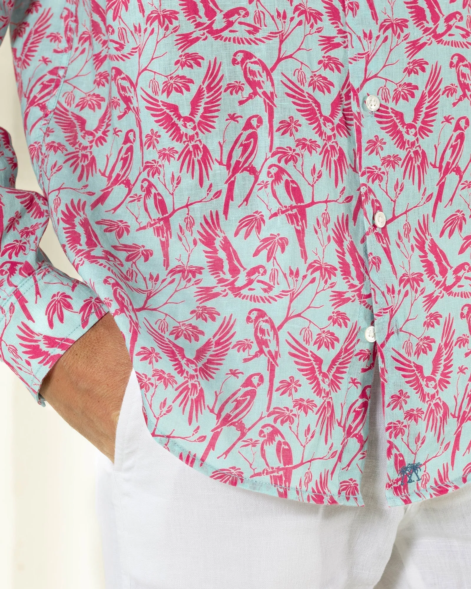 Linen Shirt PARROT