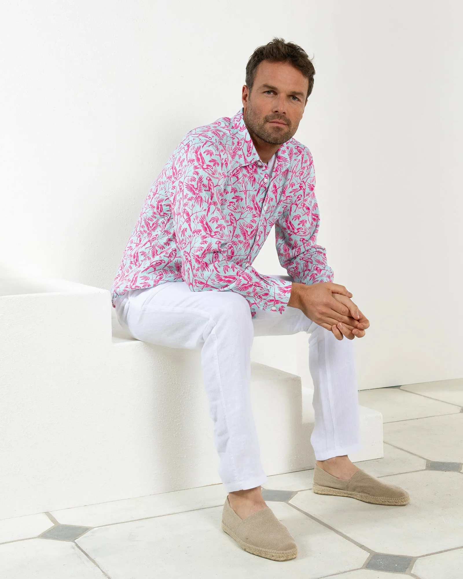 Linen Shirt PARROT
