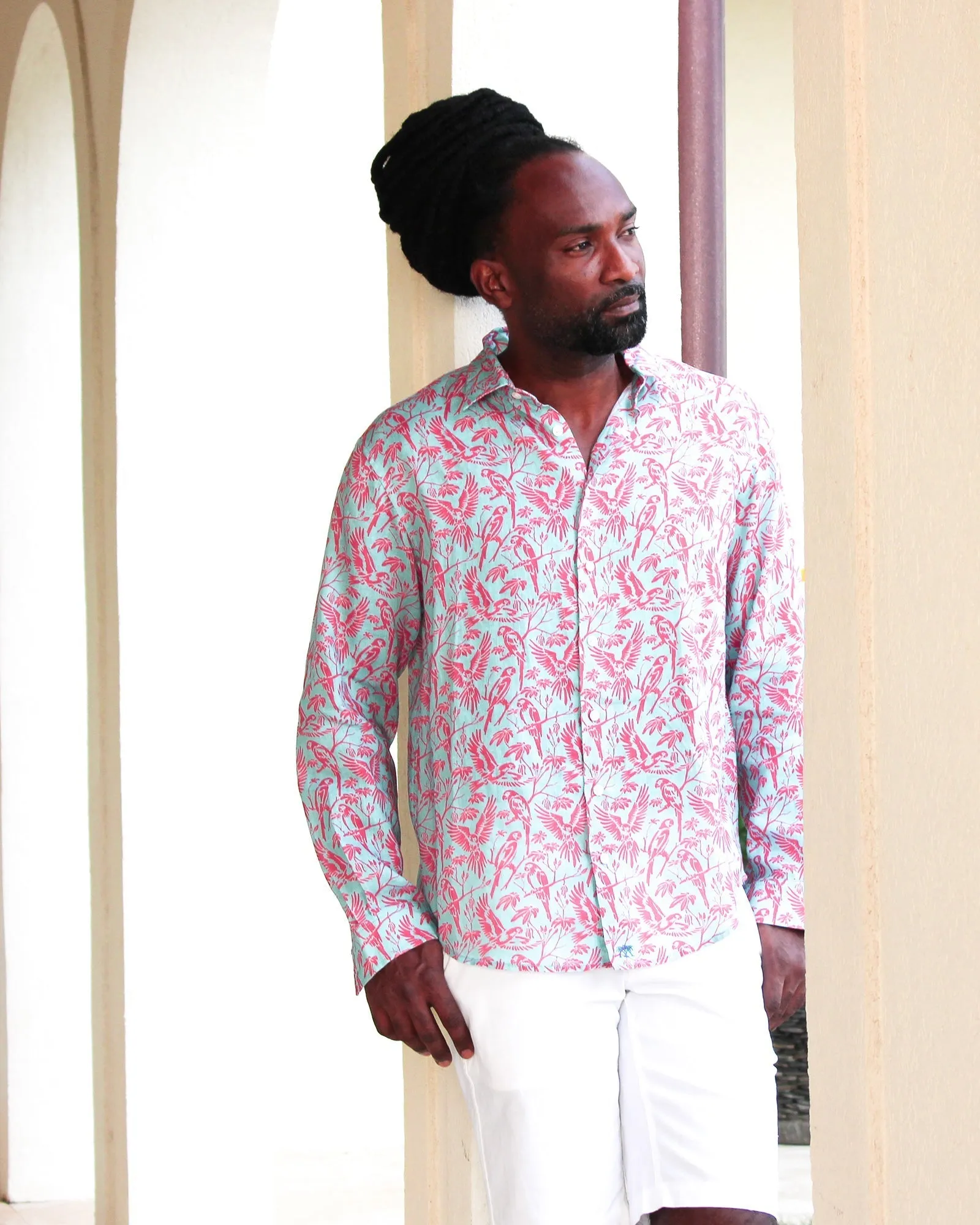 Linen Shirt PARROT