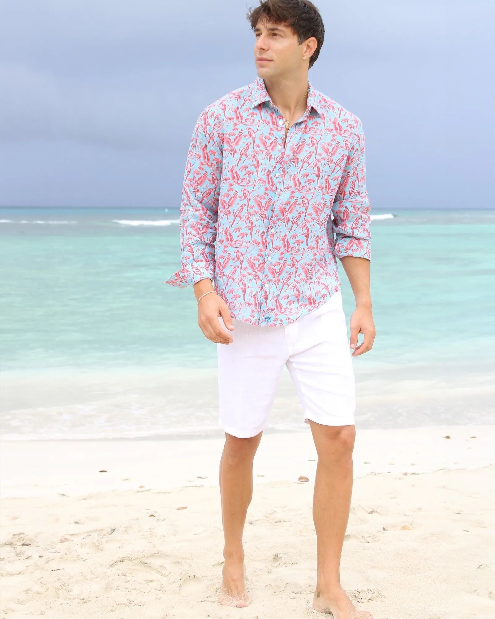 Linen Shirt PARROT