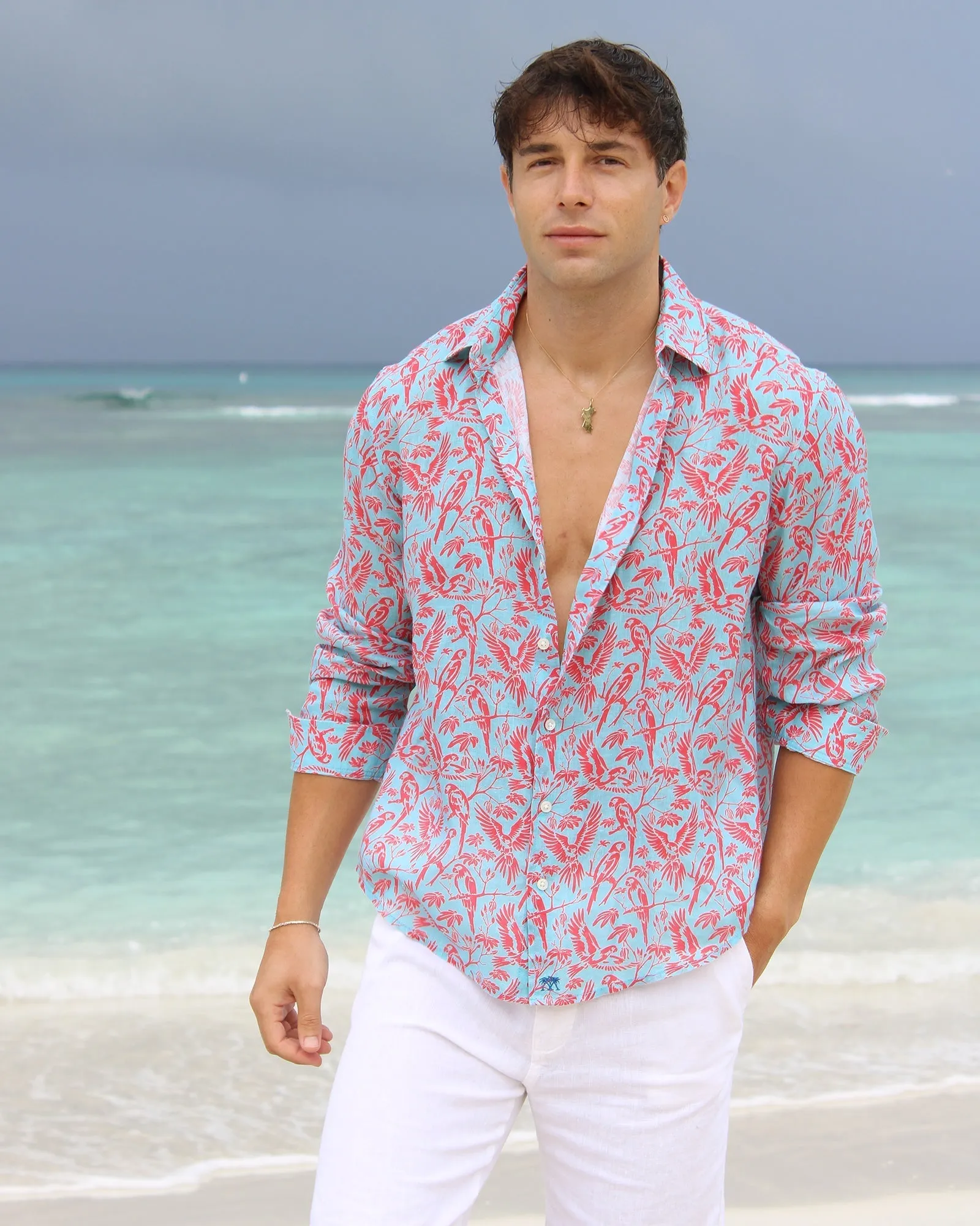 Linen Shirt PARROT