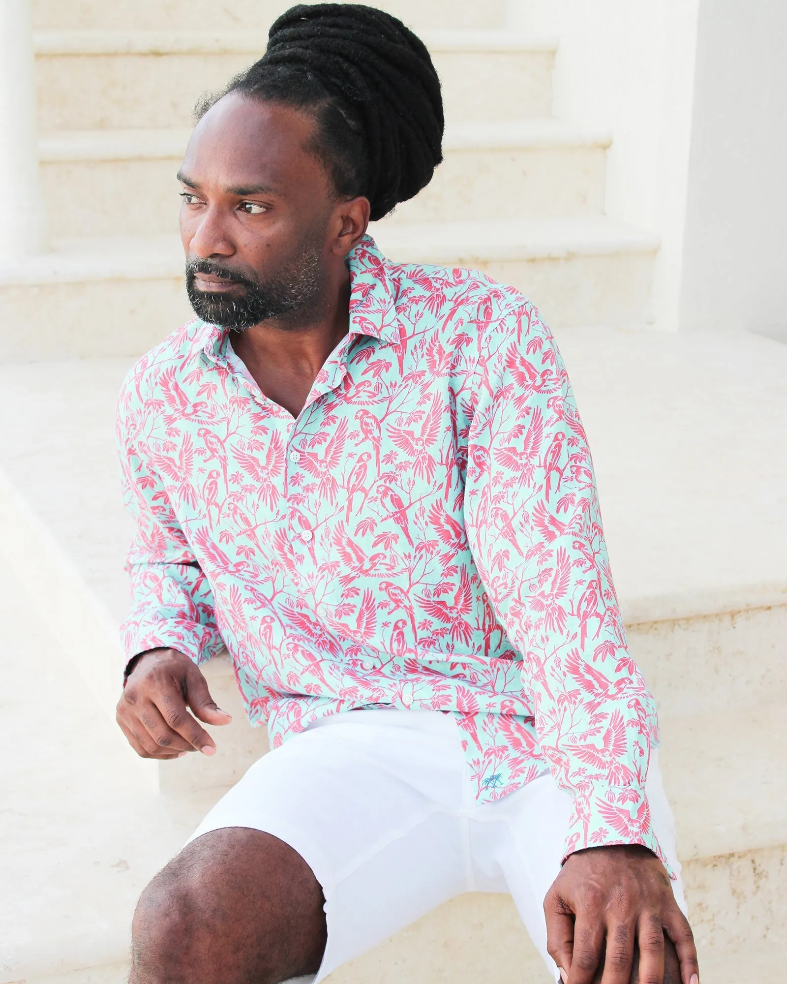 Linen Shirt PARROT