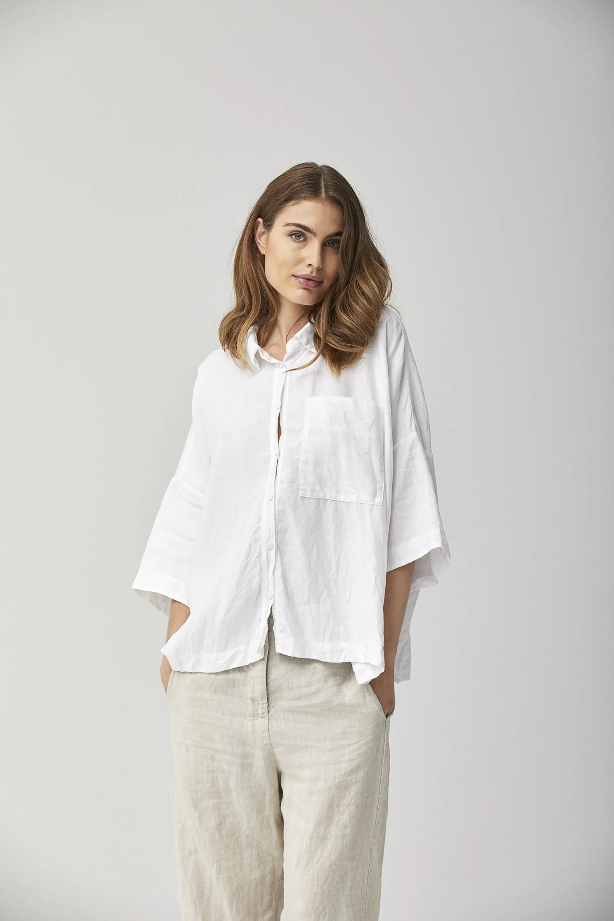Linen Wide Shirt