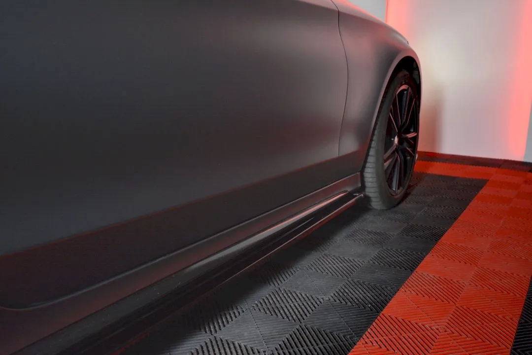 Maxton Design - SIDE SKIRTS SPLITTERS MERCEDES C-CLASS W205 COUPE AMG-LINE (2015-2018)