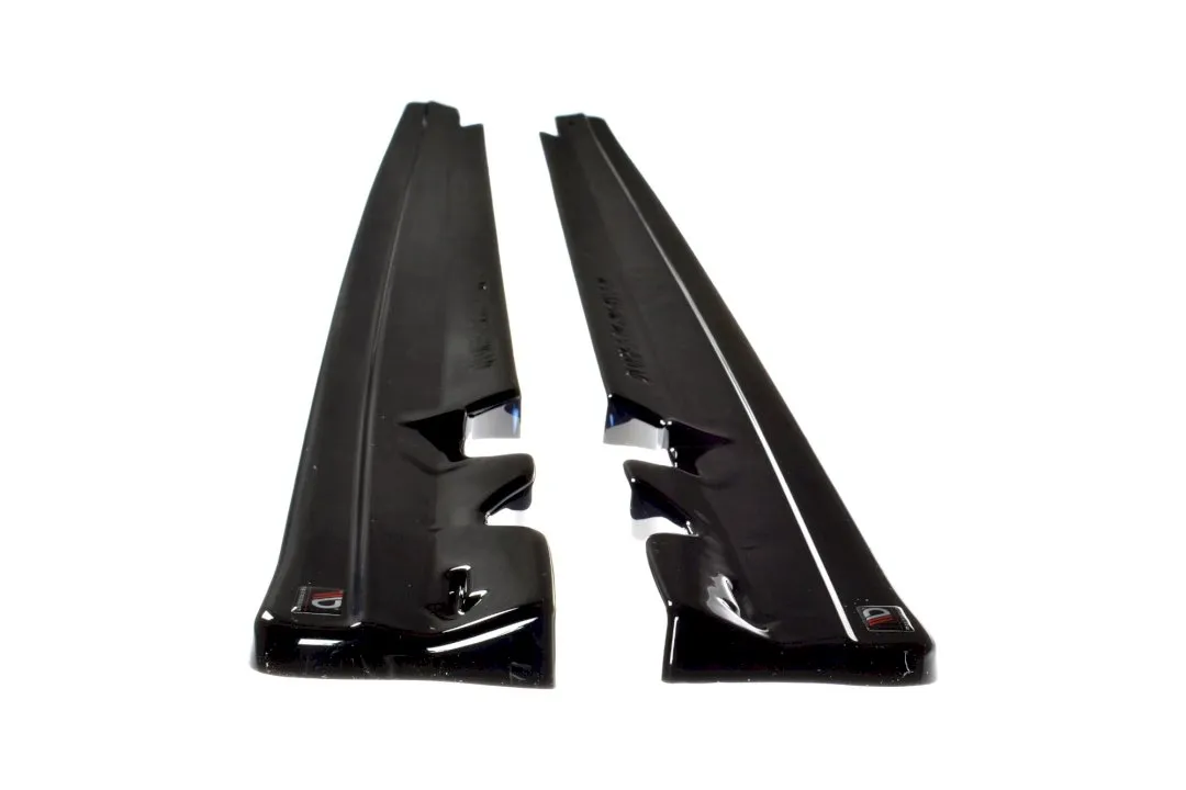 Maxton Design - SIDE SKIRTS SPLITTERS MERCEDES C-CLASS W205 COUPE AMG-LINE (2015-2018)
