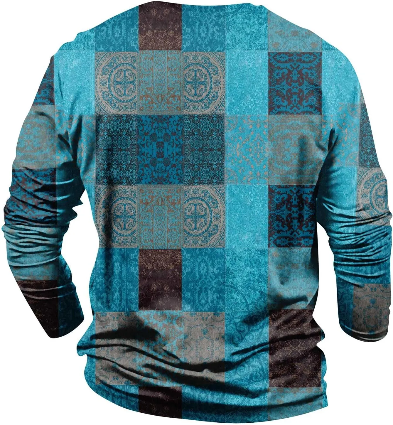 Men's 2023 Autumn Designer Vintage Blouse Tops Casual T Shirt Graphic Abstract Long Sleeve Print Fashion Shirts