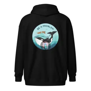Orca "Be a Problem Money Can't Solve" Unisex heavy blend zip hoodie