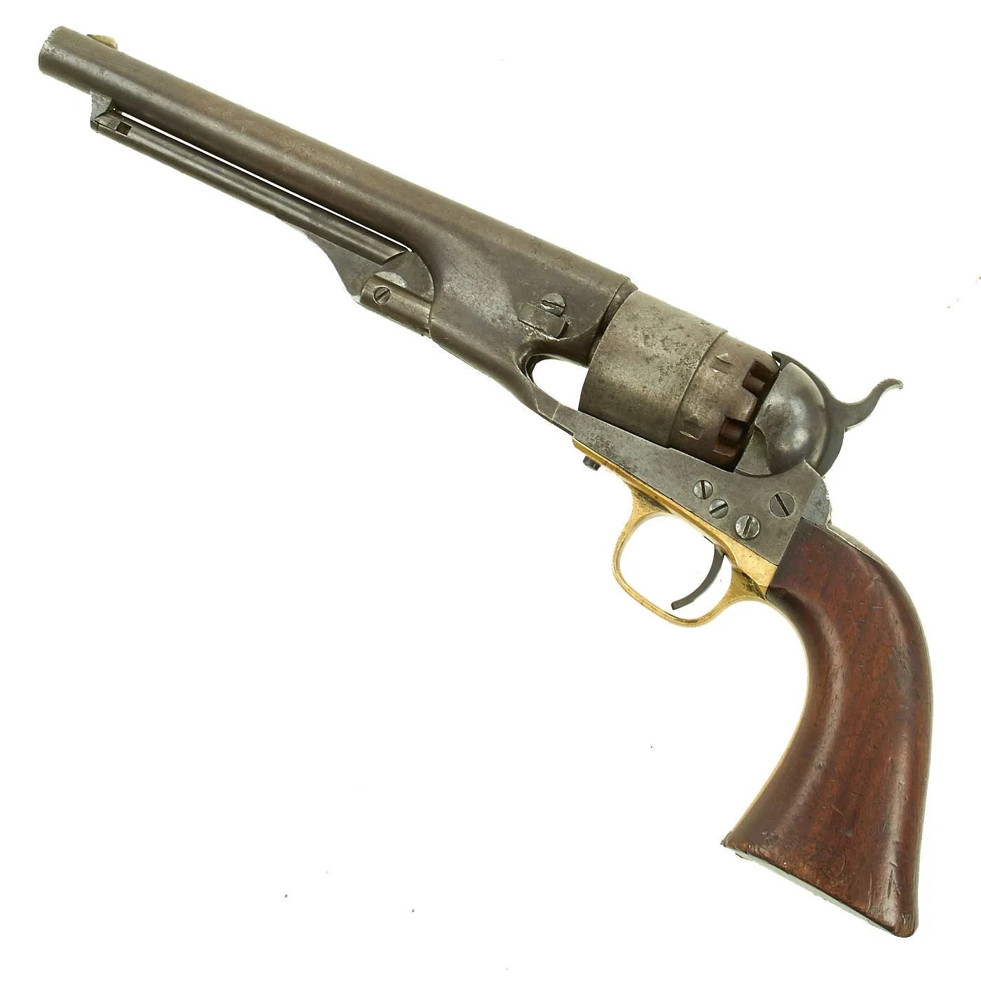 Original U.S. Civil War Colt Model 1860 Army Four Screw Revolver Manufactured in 1861 - Serial No 14721