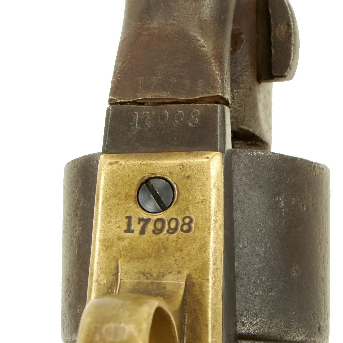 Original U.S. Civil War Colt Model 1860 Army Four Screw Revolver Manufactured in 1861 - Serial No 17998