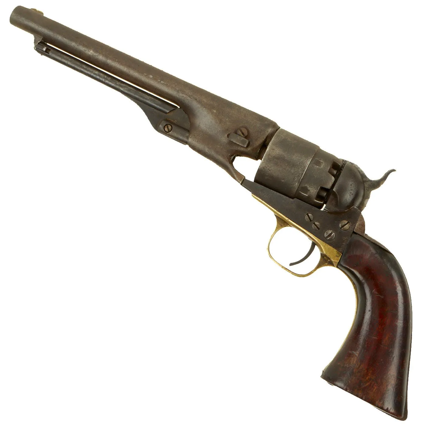 Original U.S. Civil War Colt Model 1860 Army Four Screw Revolver Manufactured in 1861 - Serial No 17998