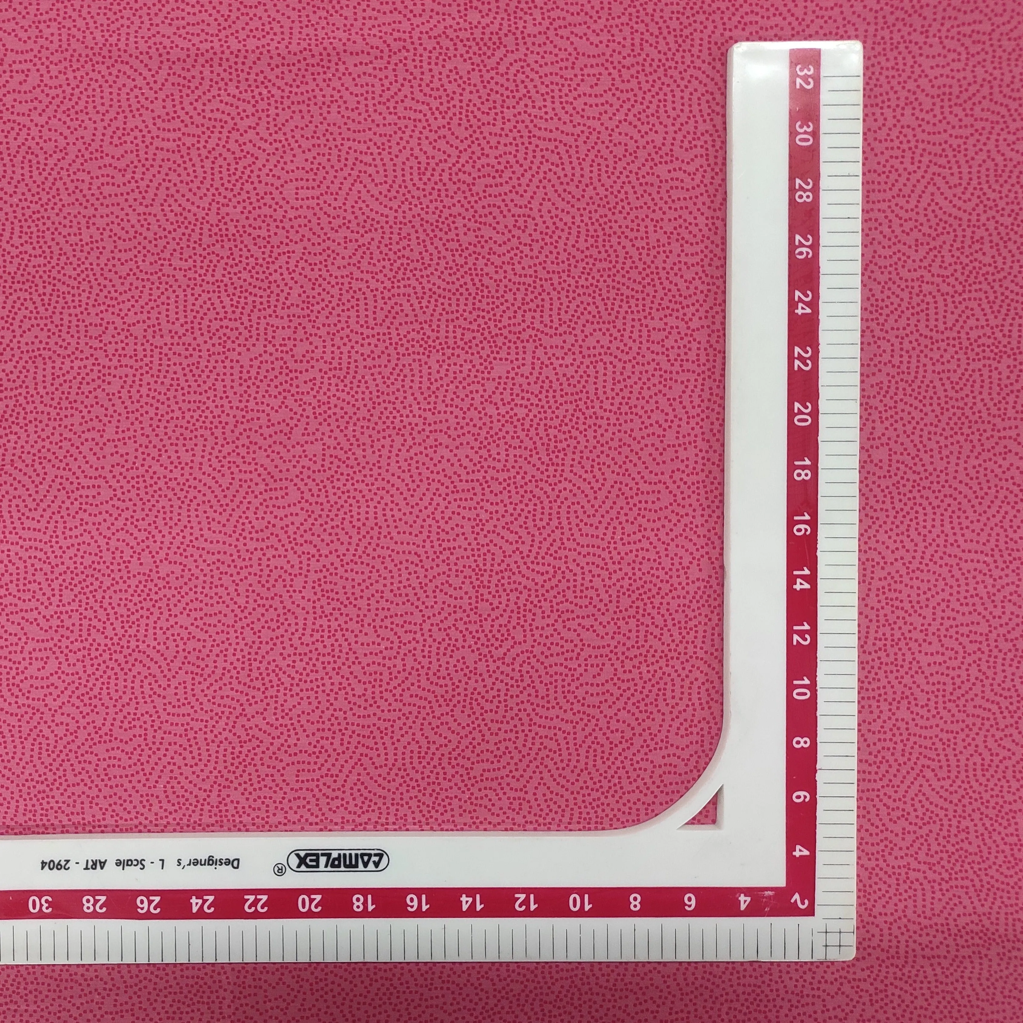 Pink Polka Print Rayon Fabric