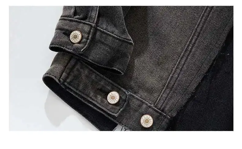 Pre Order:  Dual Tone Spliced Denim Jacket