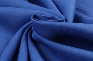 Premium Light-Weight Linen - Piece Dyed - Sax Blue (1mt Remnant)