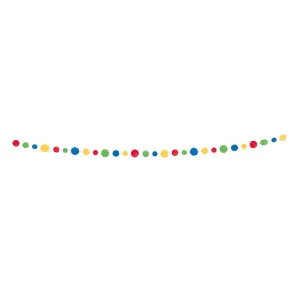 Primary Colour Dots Garland