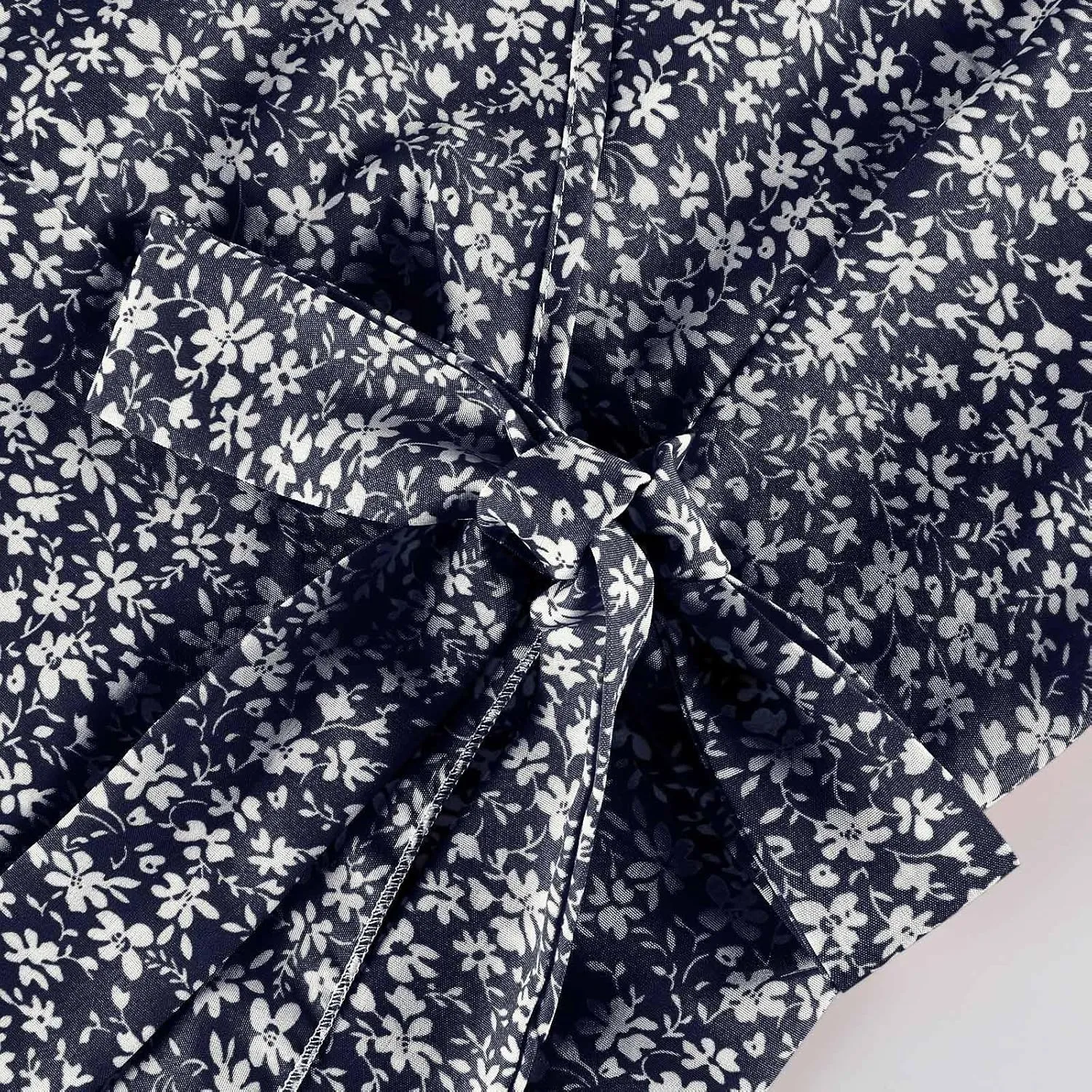 Summer Dresses for Women 2025 Casual V Neck Short Sleeve Floral Midi Dress Tie Waist Ruffle Boho Cute Summer Dress