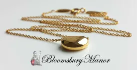 Tiffany & Co Elsa Peretti Bean 18k Yellow Gold Necklace 18" Chain Boxes