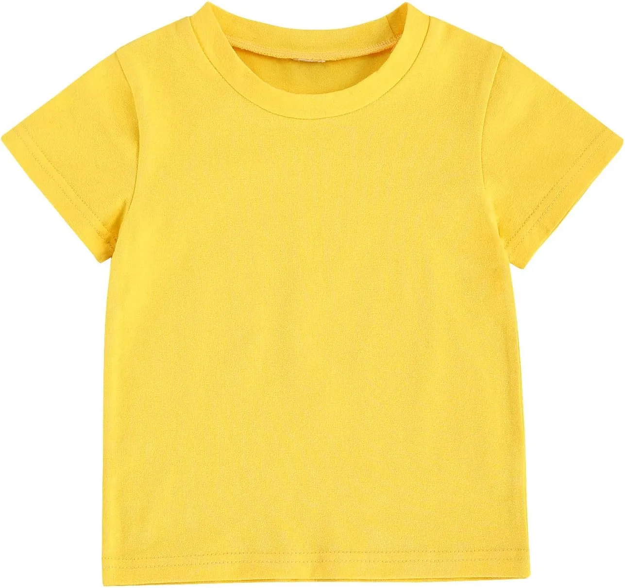 Toddler Baby Girls Boys Cotton Basic Layering T Shirts Tops Shorts Sleeve Tee Shirt Baby Summer Clothes