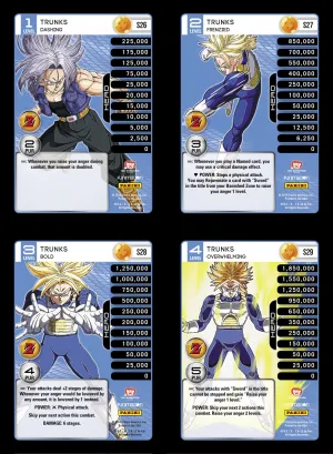 Trunks Lv1-4 Base Prizm - Awakening MP Set