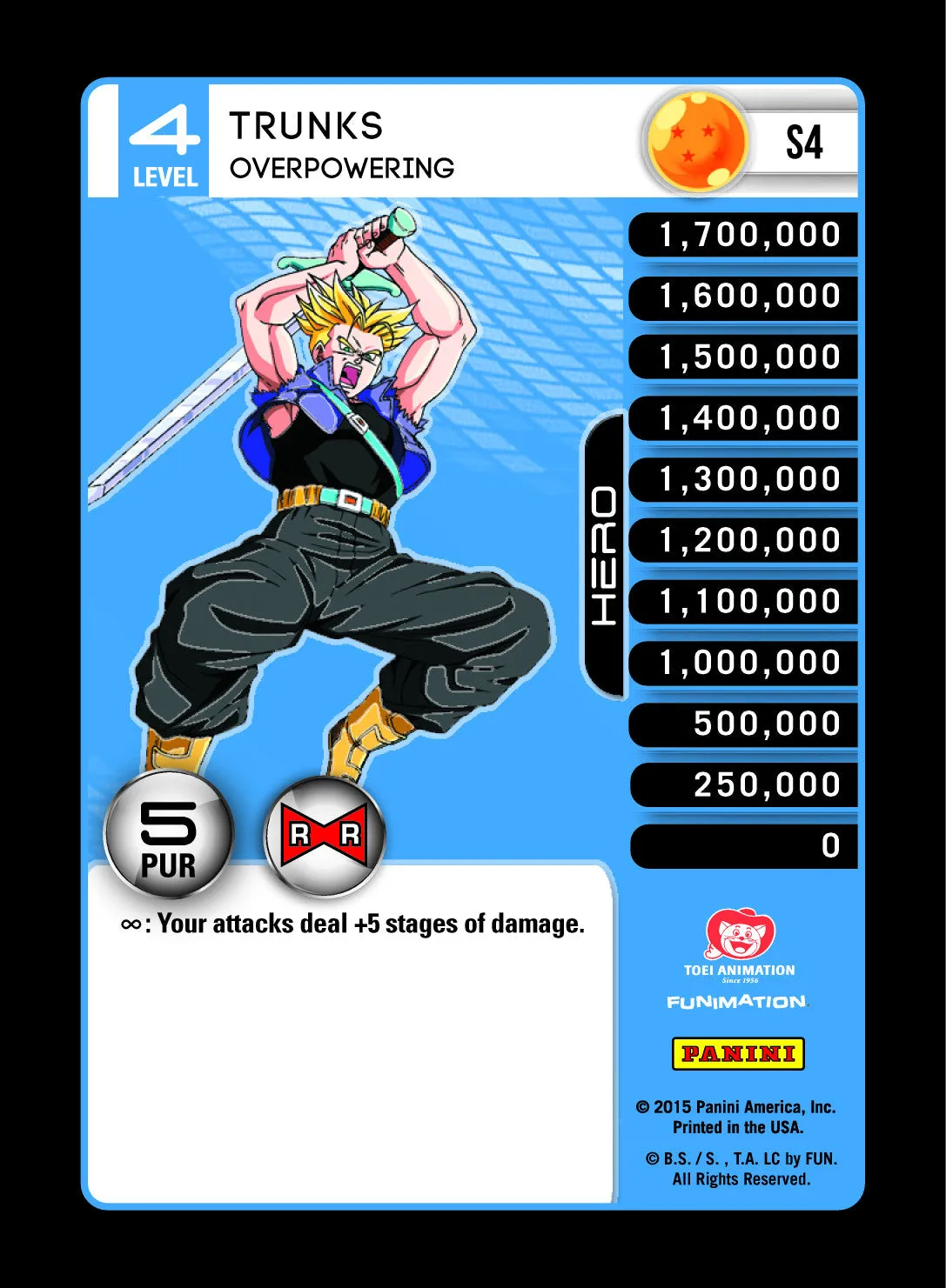 Trunks Lv1-4 Base Prizm - Evolution MP Set