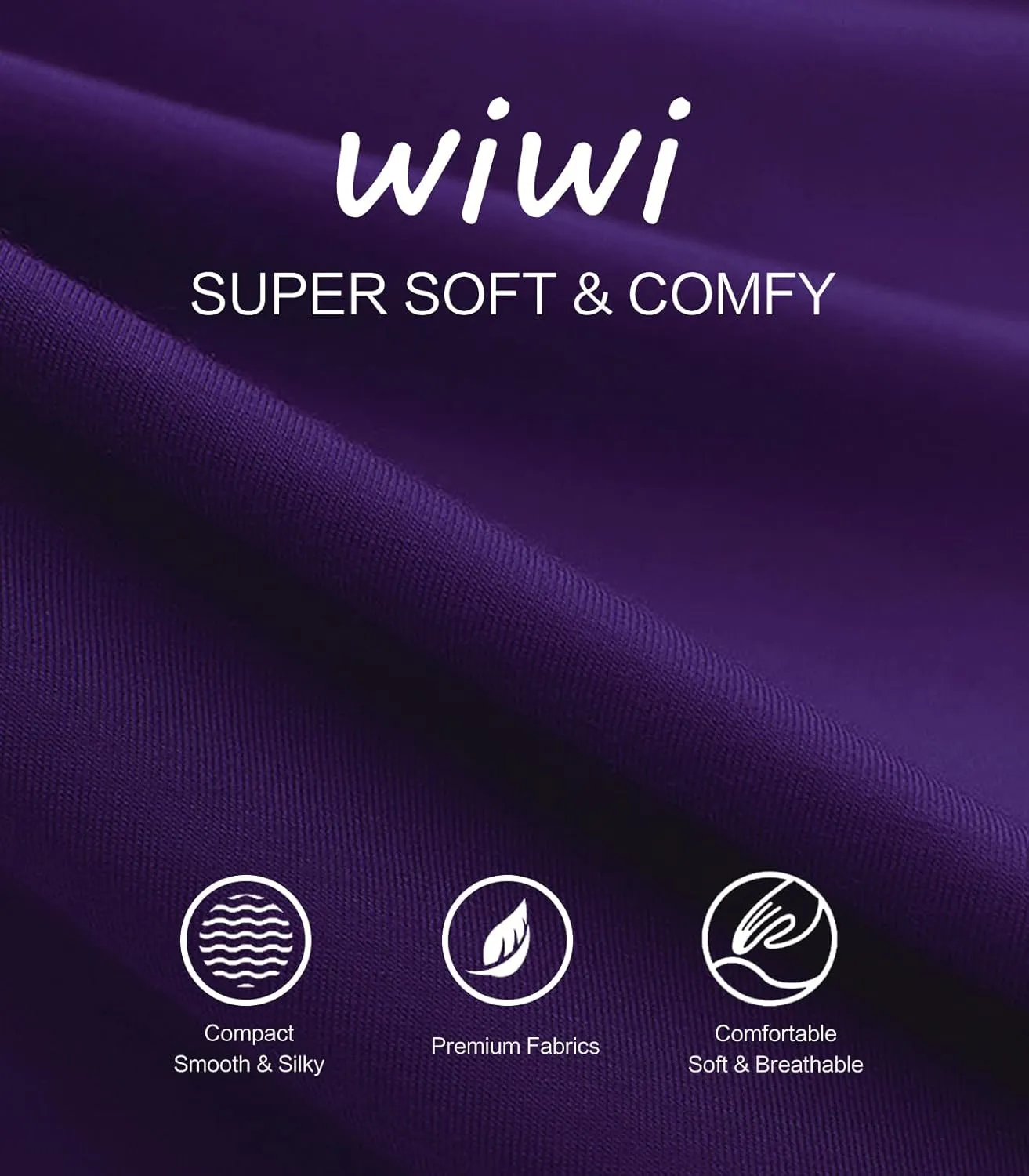 WiWi Women's Mock Turtleneck Pullover Tops Long Sleeve Pajama Top Viscose from Bamboo Slim Fit Underwear S-XXL