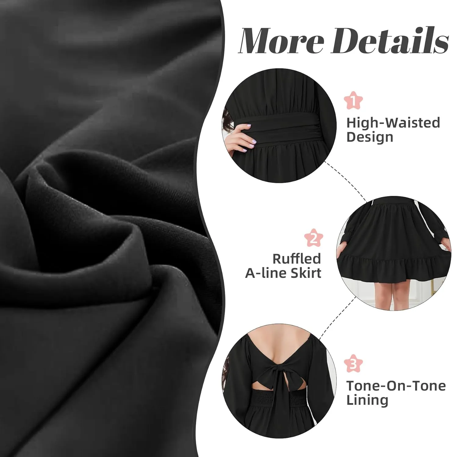 Zando Girls Dresses Tie Back Dress for Girls Ruffle Short Sleeve Dresses Tween Kids Off Shoulder Junior Dress 6-16 Years